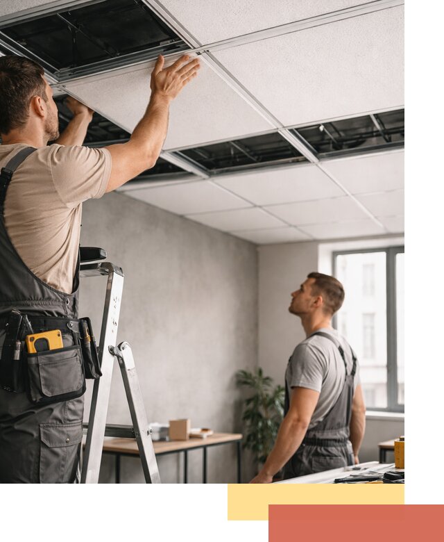 Монтаж потолочной плитки в Северодвинске качественно и в срок