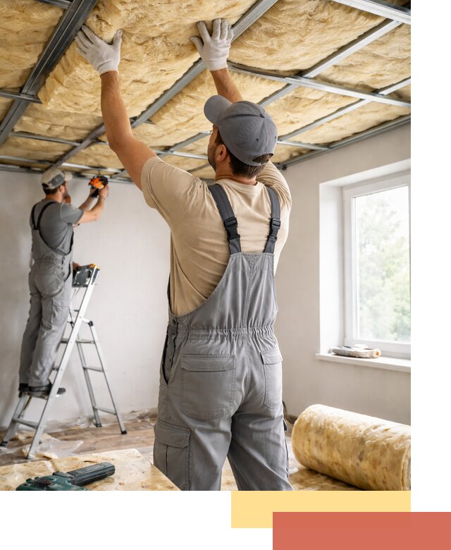 Утепление потолка под ключ в Северодвинске качественно и быстро