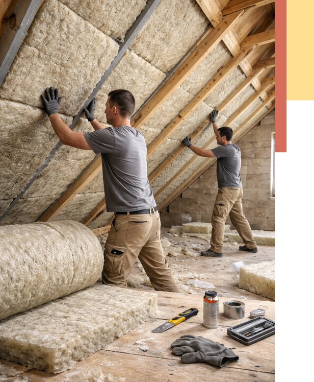 Утепление потолка минватой в Северодвинске от 1468 руб. — быстро и недорого | ОТДЕЛОЧНИК-Свр