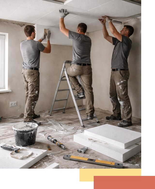 Утепление потолка пенопластом в Северодвинске быстро и качественно