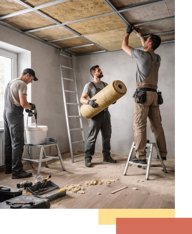 Шумоизоляция потолка в Северодвинске: профессиональный монтаж и отделка